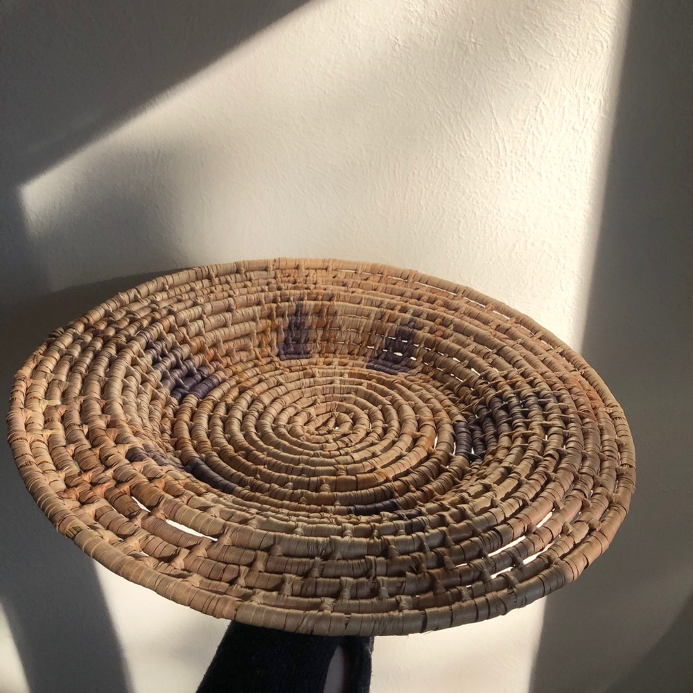 Tribal Woven Storage Basket / Tray